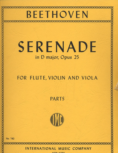 Beethoven, L.van: Serenade in D major Op.25 (Flute, Violin & Viola)
