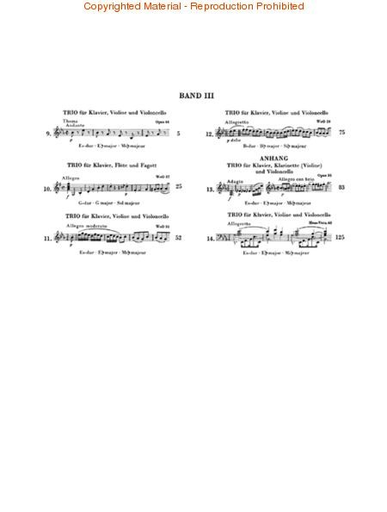 Beethoven, L.van (Klugmann, ed.): Piano Trios, Vol.3, urtext  (violin, cello, and piano)
