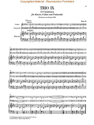 Beethoven, L.van (Klugmann, ed.): Piano Trios, Vol.3, urtext  (violin, cello, and piano)