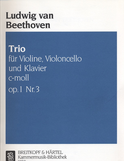 Beethoven, L. van: Piano Trio Op. 1 No. 3 (piano, violin, cello)