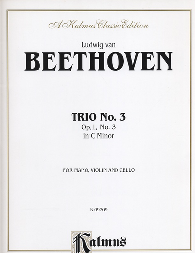 Beethoven, L.V.: Piano Trio in C minor Op.1, No.3 (piano, violin, and cello)