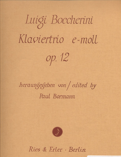 Boccherini, L.: Piano Trio in E minor Op.12 (violin, Cello, Piano)