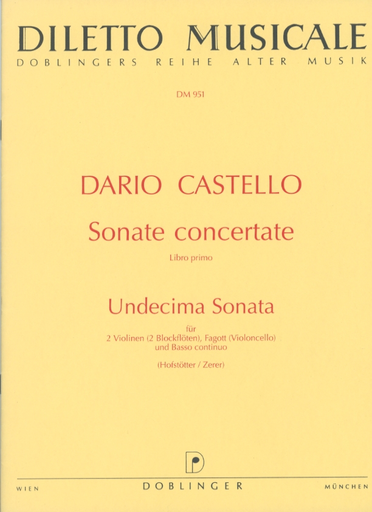 Castello, Dario: Sonate Concertate-Undecima Sonata (2 violins, Cello, Piano)