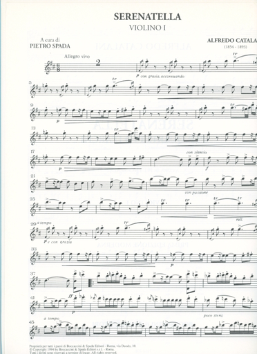 Catalani, Alfredo: Serenatella (string quartet)