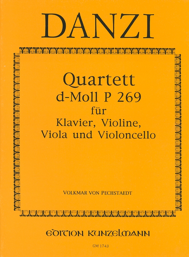 Danzi, F.: Quartet in D minor P.269 (violin, viola, cello, piano)