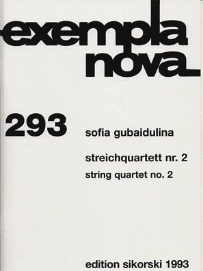 Gubaidalina, Sofia: String Quartet No. 2 score and parts