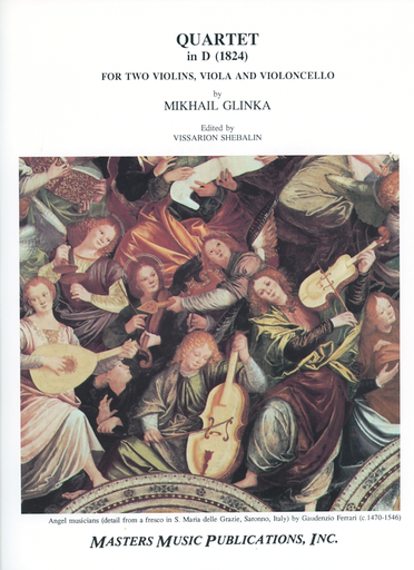 Glinka, Mikhail: String Quartet in D (1824) set of parts