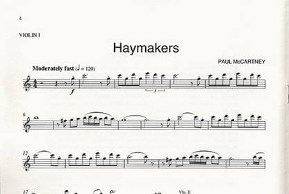 McCartney, P.: Haymakers and Midwife (string quartet)