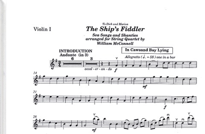 McConnell, W.: The Ship's Fiddler - Sea Songs and Shanties (string quartet)