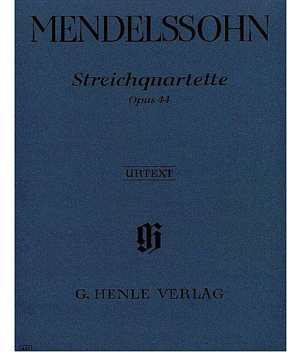 Mendelssohn, F. (Herttrich): String Quartet, Op. 44, No. 1-3, urtext (2 violins, viola, and cello)