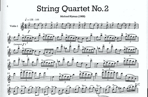Nyman, Michael: String Quartet No. 2