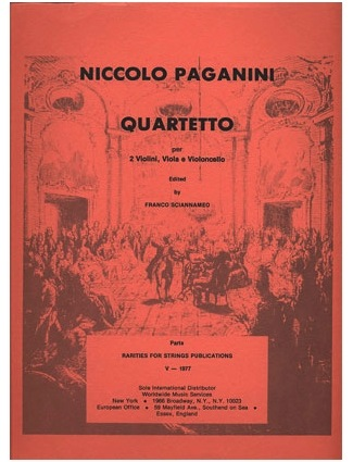 Paganini, Niccolo (Sciannameo): Quartetto, String Quartet in E