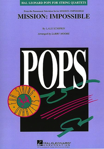 Schifrin, Lalo: Mission Impossible-Pops for String Quartet (score and parts)