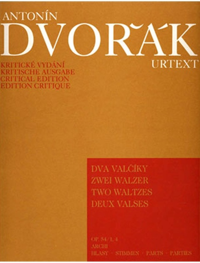 Dvorak, Antonin: Two Waltzes Op. 54 No. 1 in A, No. 4 in D-flat (String Quartet), Barenreiter