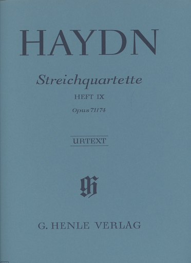 Haydn, F.J. (Feder, ed.): String Quartets, Vol.9 Op71 and Op. 74,  "Appony-Quartets", urtext (2 violins, viola, and cello)