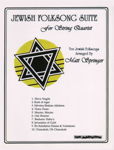 Springer, Matt: Jewish Folksong Suite for String Quartet