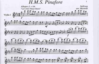 Sullivan (Martelli): HMS Pinafore (string quartet)