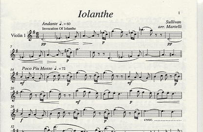 Sullivan (Martelli): Iolanthe (string quartet)