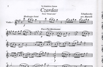 Tchaikovsky, P.I.: Czardas from Swan Lake (string quartet)