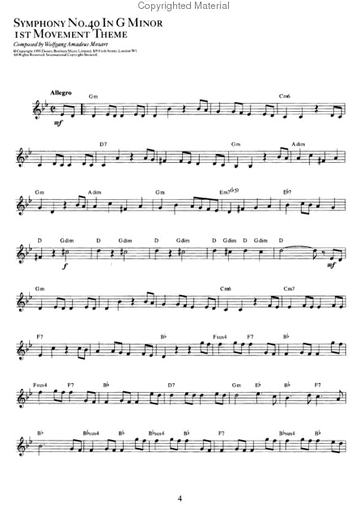 Classical Music Fake Book (violin, Chords)