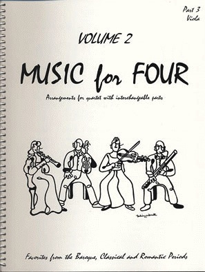 Kelley, Daniel: Music for Four Vol.2 Favorites from the Baroque, Classical & Romantic Periods (Viola)