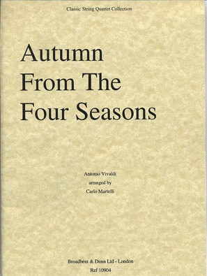 Vivaldi (Martelli): Autumn (string quartet)