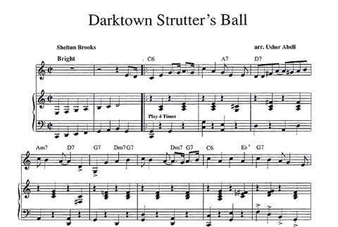 Abell, Usher: Jazz Violin Solos (violin, piano, chords)