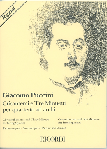 Puccini, Giacomo: Crisantemi and 3 Minuets (string quartet) score and parts