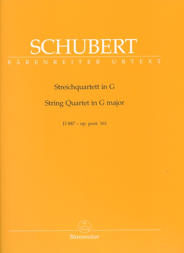 Schubert, Franz: String Quartet in G major Op. Post. 161, Barenreiter