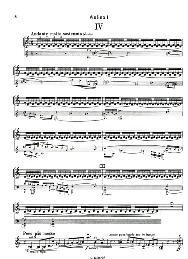 Schulhoff: String Quartet (string quartet) Universal Edition