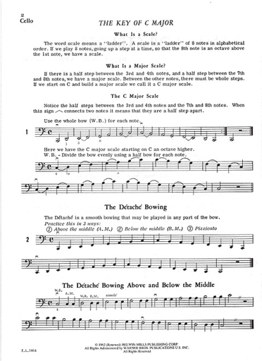 Applebaum, S.: Scales for Strings Bk.1 (cello)