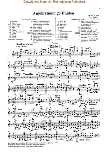 Ernst, W.E.: Six Polyphonic Etudes incl. ''The Last Rose'' (Violin Solo)