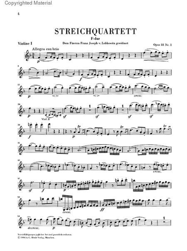 Beethoven (Herttrich): String Quartets Op.18, and String Quartet Version of Piano Sonata Op.14, No.1 - URTEXT (string quartet)