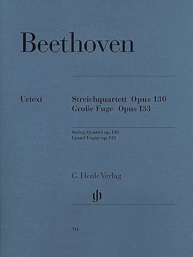Beethoven, L.van (Cadenbach, ed.): String Quartet in Bb, Op. 130 and  Grand Fugue, Op. 133, urtext (2 violins, viola, and cello)