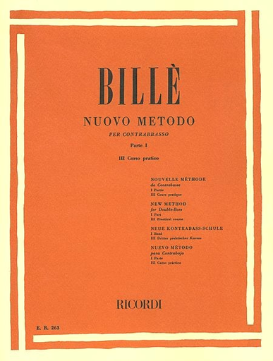Bille: New Method, Pt.1, Vol.3 - Practical Course (bass) Ricordi