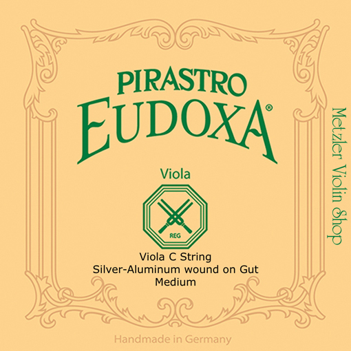 Pirastro EUDOXA viola C string, silver/gut, in envelope, medium