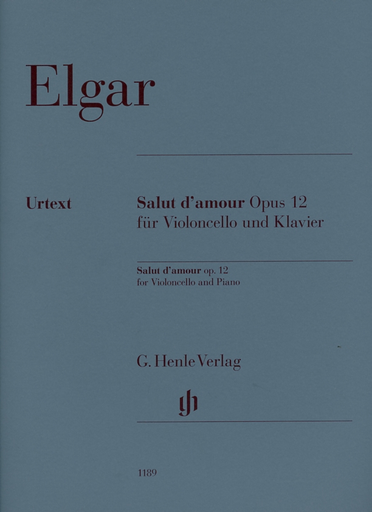 Elgar, E. (Kanngiesser/Marshall-Luck/Koenen, ed.): Salut d'amour, Op. 12, urtext (cello & piano)