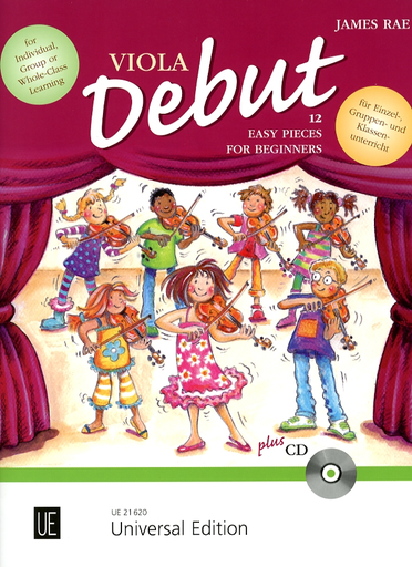 Rae, James: Viola Debut-12 Easy Pieces for Beginners (viola & CD)