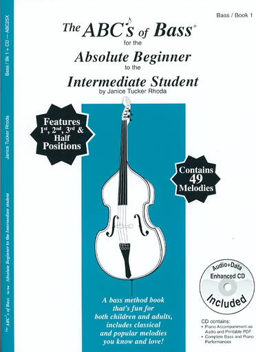 Rhoda: The ABC's of Bass for the Absolute Beginner to Intermediate, Bk.1 (bass)(CD)