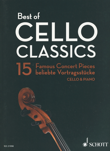 Mohrs, (editor): Best of Cello Classics-15 Famous Concert Pieces for Violoncello & Piano