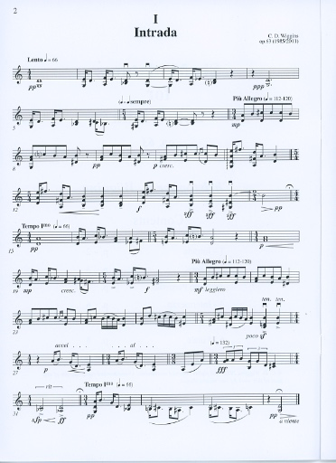 Wiggins, Christopher: Six Miniatures, op.63 (solo violin)