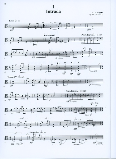 Wiggins, Christopher: Six Miniatures, op.63 (solo viola)