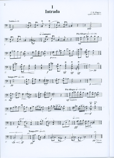 Wiggins, Christopher: Six Miniatures, op.63 (solo cello)