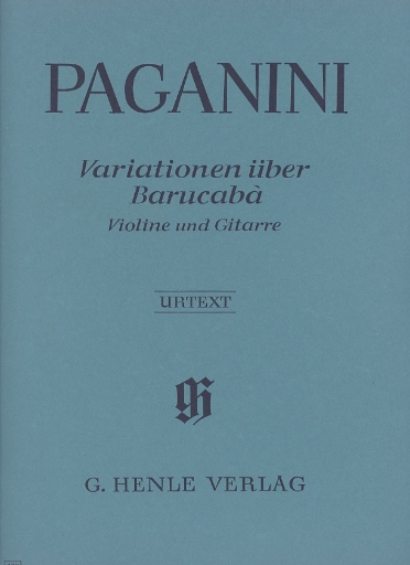 Paganini, N. (de Barbieri): 60 Variations on Barucaba, Op. 14 (violin & guitar)