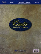 Manuscript Paper: Part paper, 9x12, double sheets, double sided, 24 sheets, 16 staves POP
