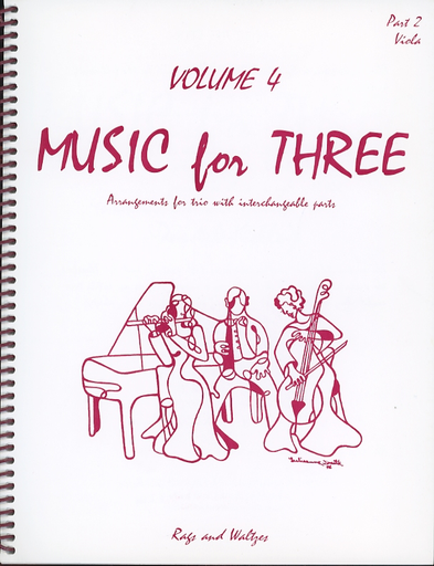 Kelley, Daniel: Music for Three Vol.4 Rags & Waltzes (viola)