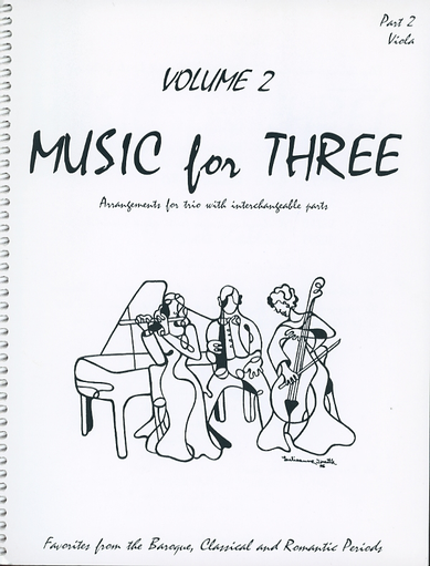Kelley, Daniel: Music for Three Vol.2 Favorites from the Baroque, Classical & Romantic Periods (viola)