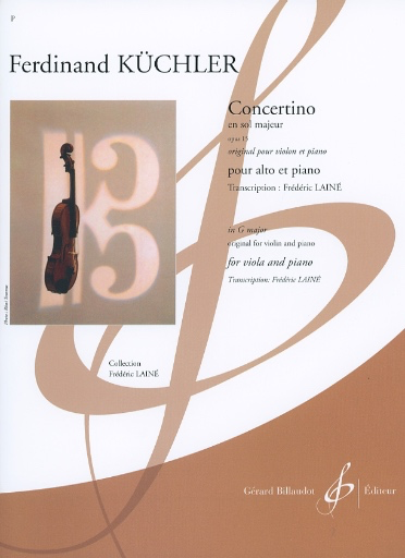 Kuchler, Ferdinand (Laine): Concertino in G Major (viola & piano)