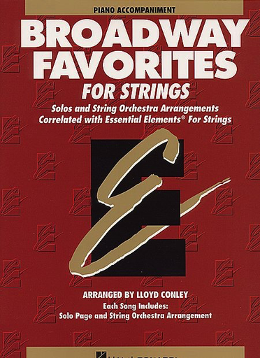 Conley, Lloyd: Broadway Favorites for Strings (piano accompaniment)