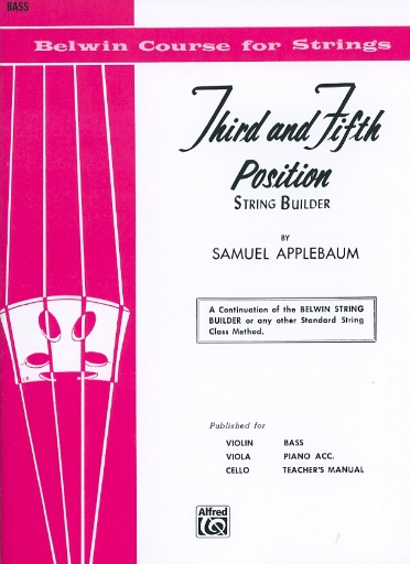 Applebaum, S.: Third and Fifth Position (bass)